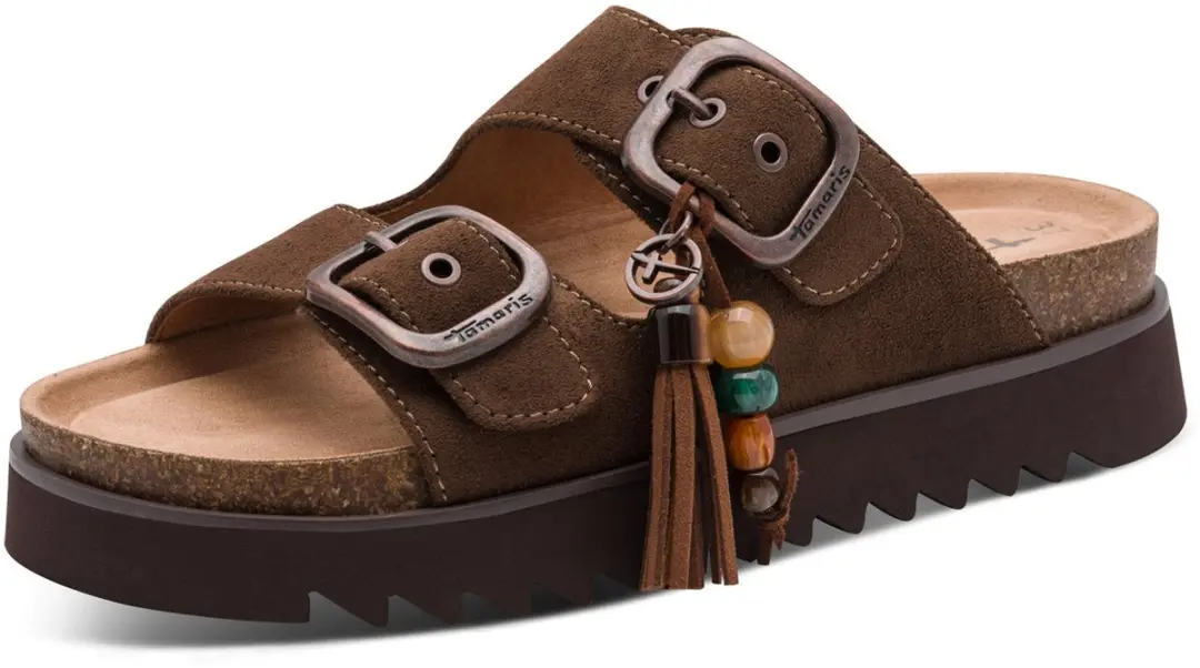 Tamaris sandaal 1-27521-46-304 dames schoenen slippers bruin