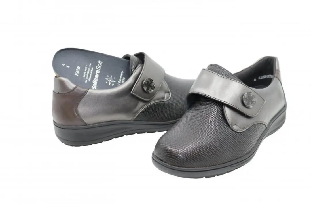 Solidus Orthopedische Comfort Stretch Schoen - Donkerbruin - Maat 36.5 - afbeelding 4 van 6