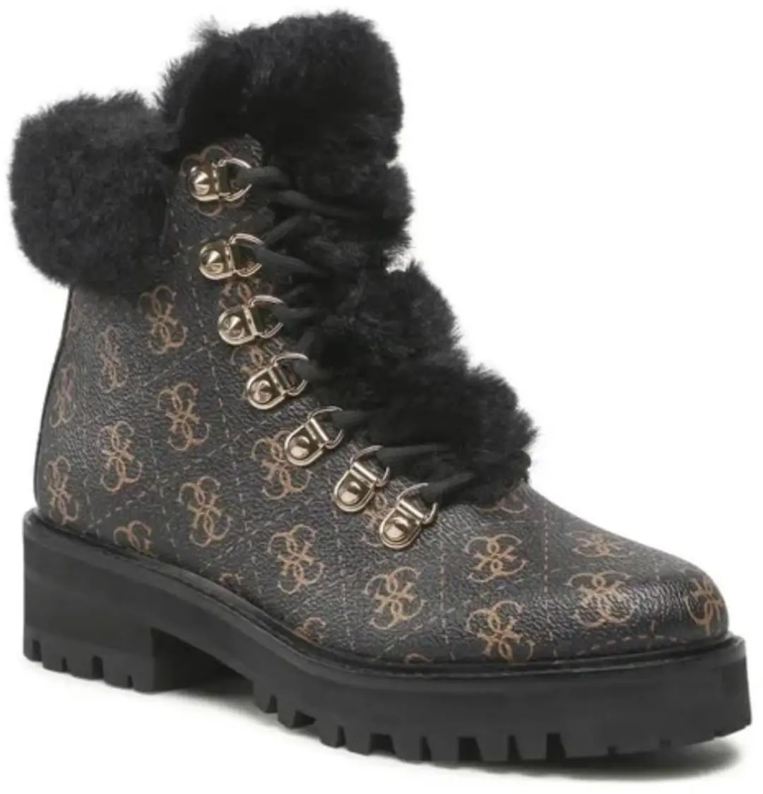 GUESS Dames Boots Issa Zwart Gevoerde Werkschoenen EU 40