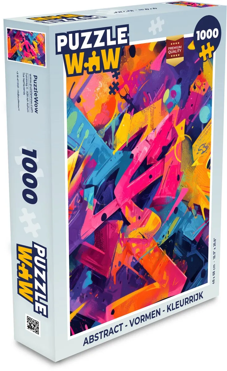 PuzzleWow Abstract Legpuzzel 1000 Stuks