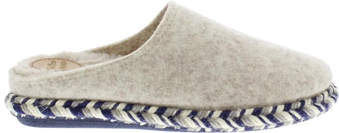 Toni Pons  MIRI-FP   wolvilt ecru pantoffels unisex (S) (MIRI-FP cru)
