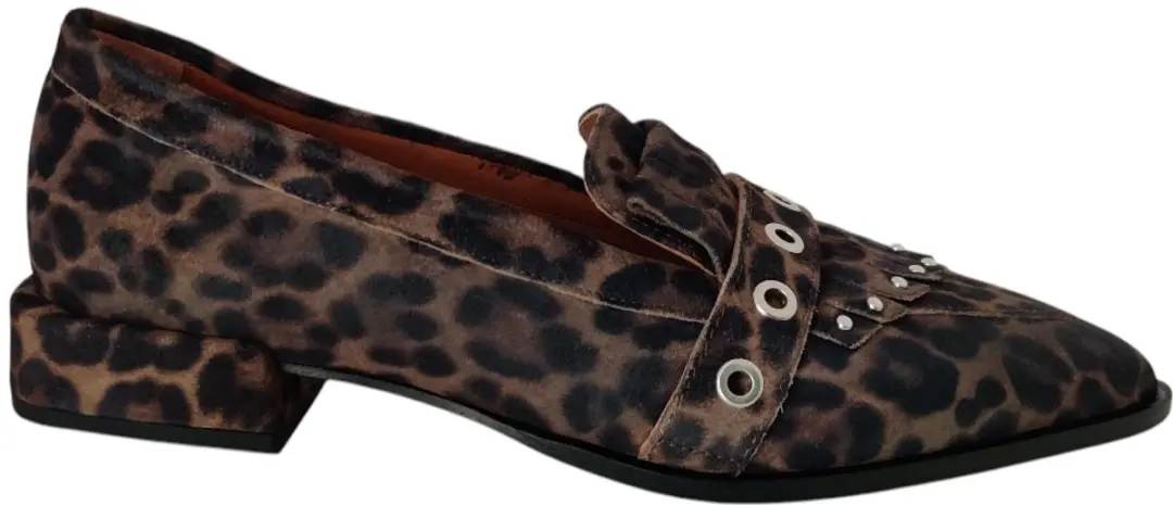 VIA VAI Jazz Emily Loafers - Luipaardprint - Maat 40