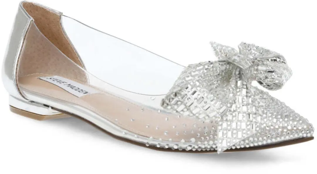 Steve Madden Julisa Dames Ballerina's - Transparant Zilver - afbeelding 5 van 6