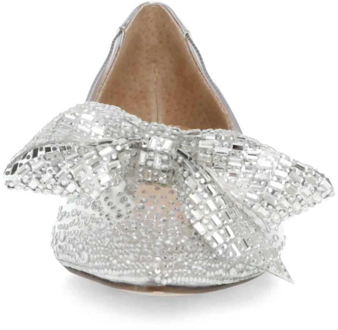 Steve Madden Julisa Dames Ballerina's - Transparant Zilver - afbeelding 6 van 6