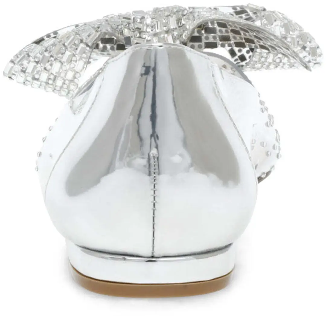 Steve Madden Julisa Dames Ballerina's - Transparant Zilver - afbeelding 2 van 6