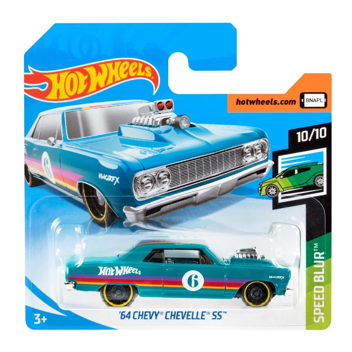 Hot Wheels '64 Chevy Chevelle SS 8cm - Turquoise
