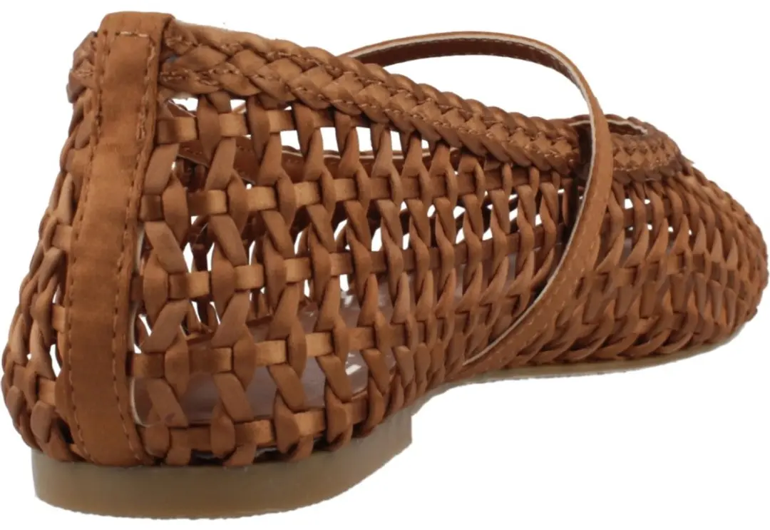 La Strada Ballerina Cognac Satijn