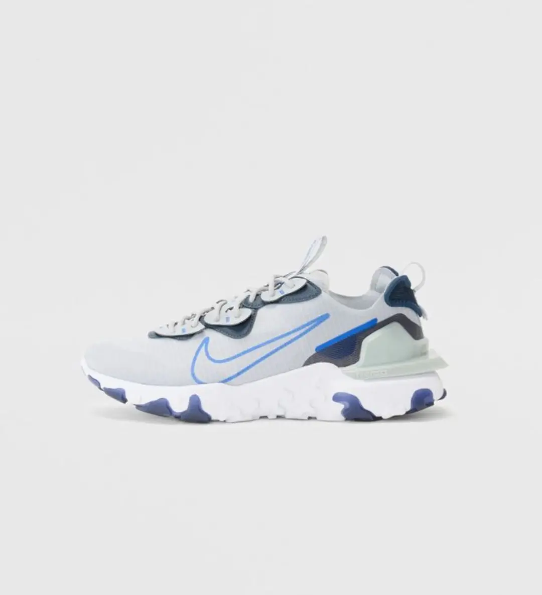 Nike react vision wolf grey/game royal-obsidian-white maat 47 (let op valt klein