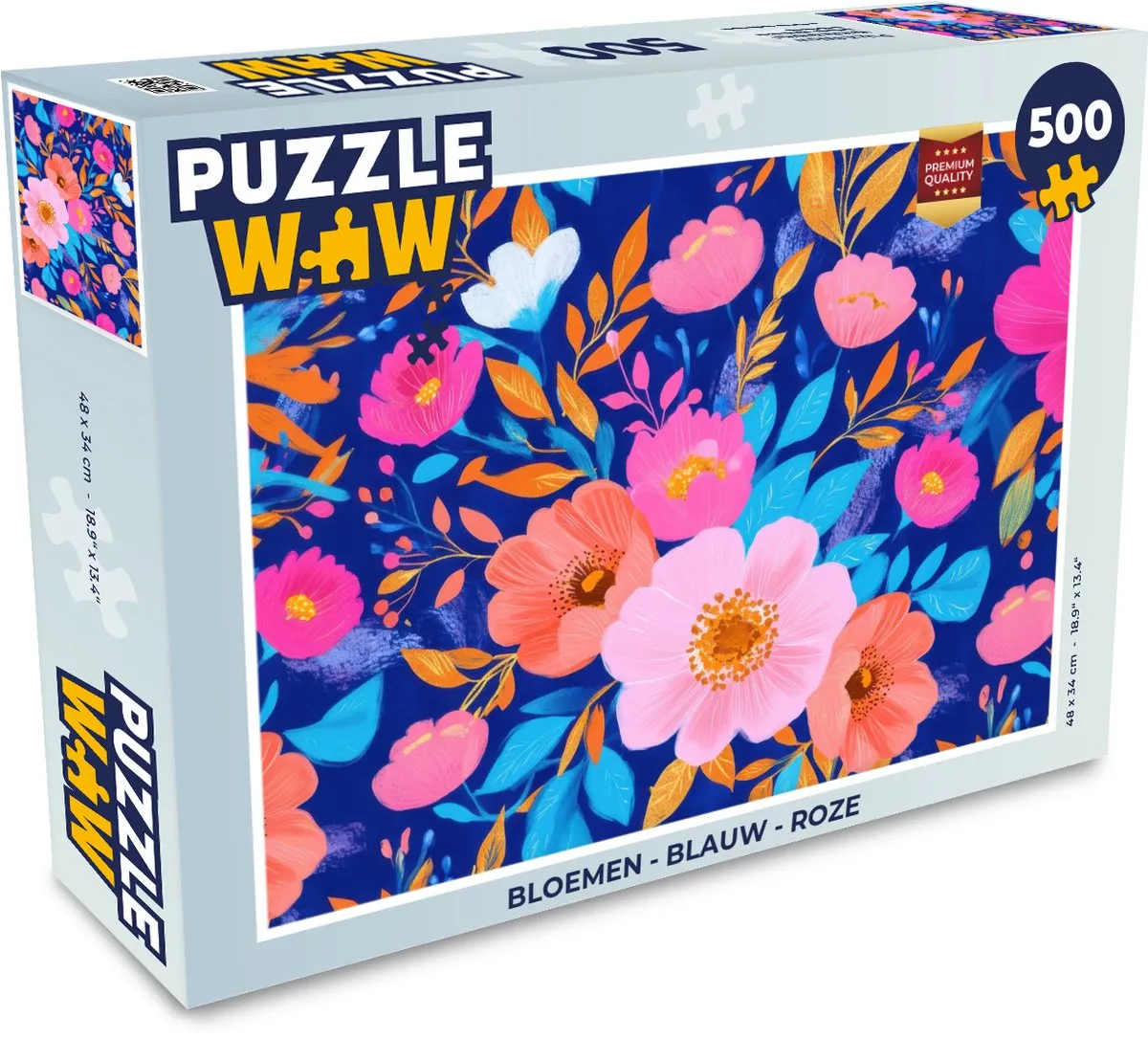 PuzzleWow Bloemen Legpuzzel 500 Stuks