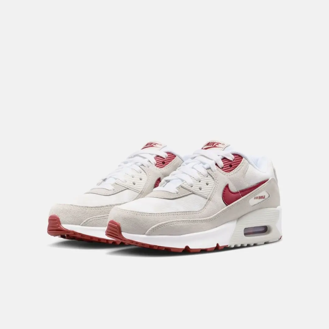 Nike Air Max 90 SE GS "White Light Bone Crimson"