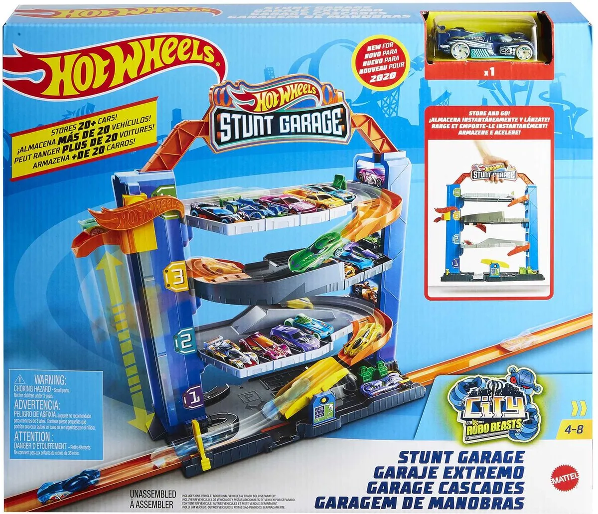 Hot Wheels City Stunt Garage GNL70 - Veelkleurig