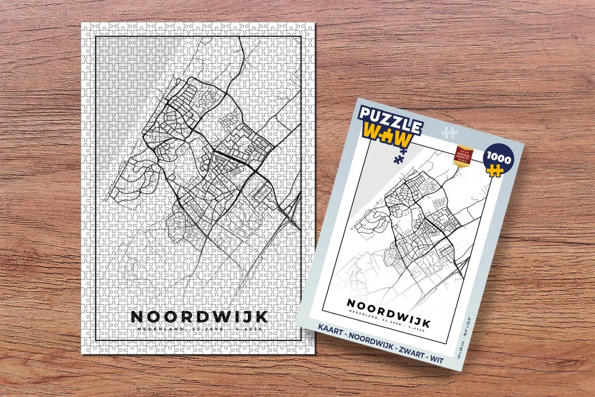 PuzzleWow Noordwijk Puzzel 1000 Stuks - Multicolor