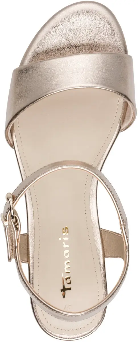 Tamaris 1-28249-42 Dames Sandalen - Metallic - afbeelding 3 van 6