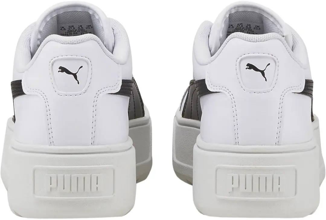 PUMA Karmen L Dames Sneakers - Wit/Zwart - afbeelding 6 van 6