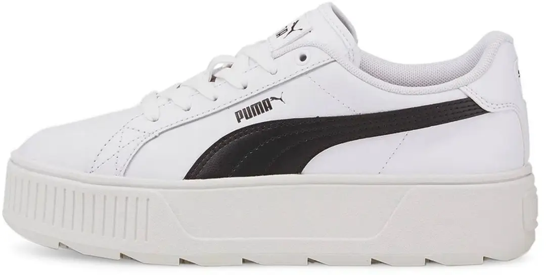 PUMA Karmen L Dames Sneakers - Wit/Zwart - afbeelding 5 van 6