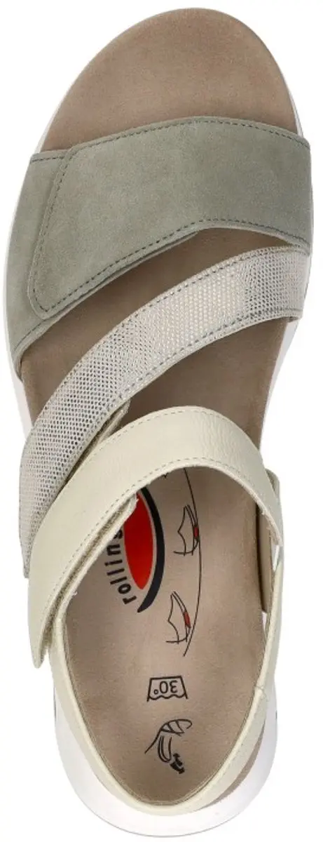 Gabor Rollingsoft Sandalen 41.5 - Groen Leer