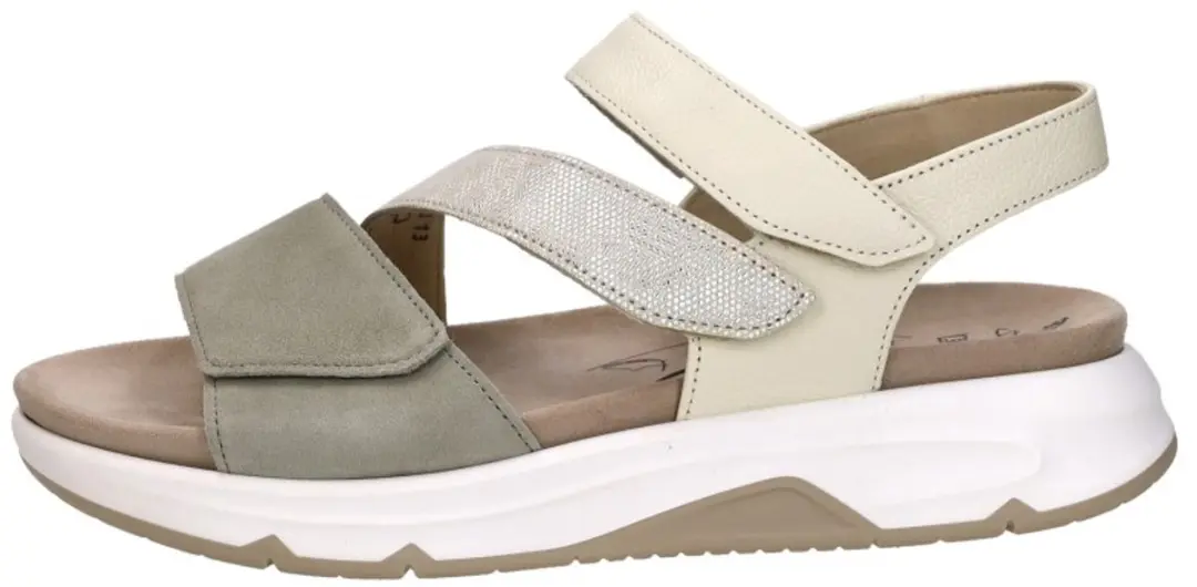 Gabor Rollingsoft Sandalen 41.5 - Groen Leer