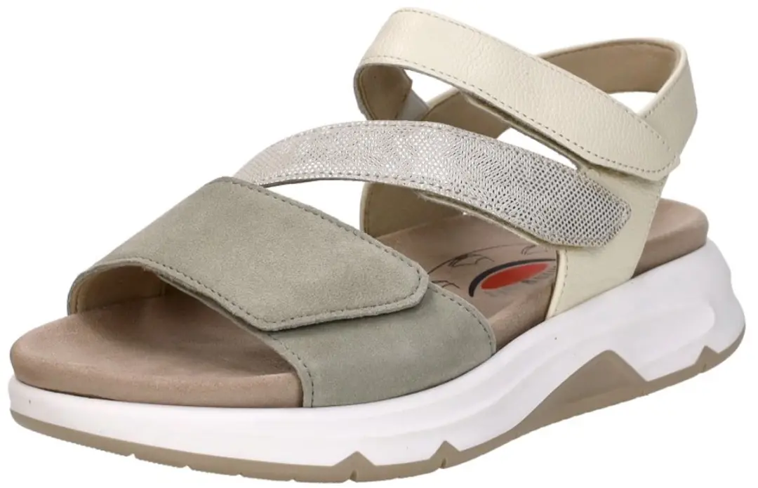Gabor Rollingsoft Sandalen 41.5 - Groen Leer