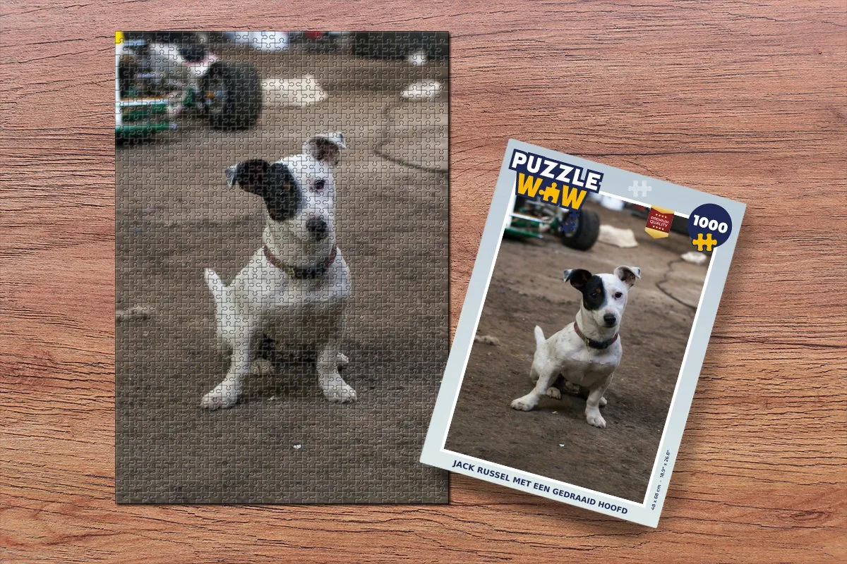 PuzzleWow Jack Russel Hond Puzzel 1000 Stuks - Multicolor