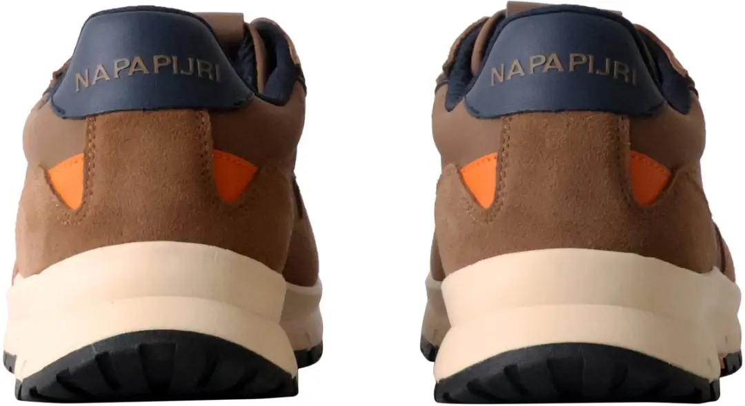 Napapijri Lage Leren Sneakers 44 - Bruin