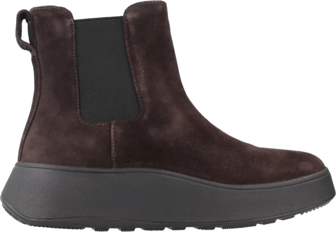 FitFlop FitFlop F-Mode Suede Flatform Chelsea Boots BRUIN