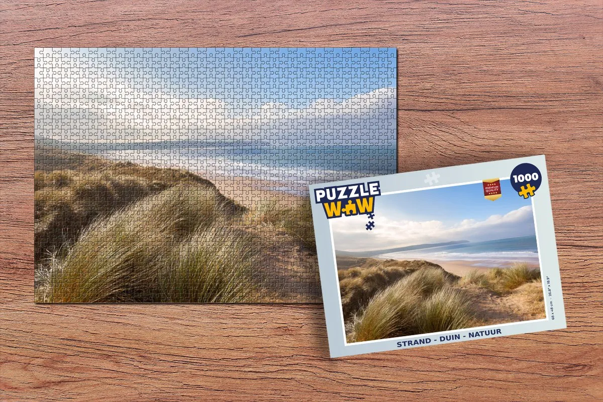 PuzzleWow Strand Duin Natuur Legpuzzel 1000 Stuks - Multicolor