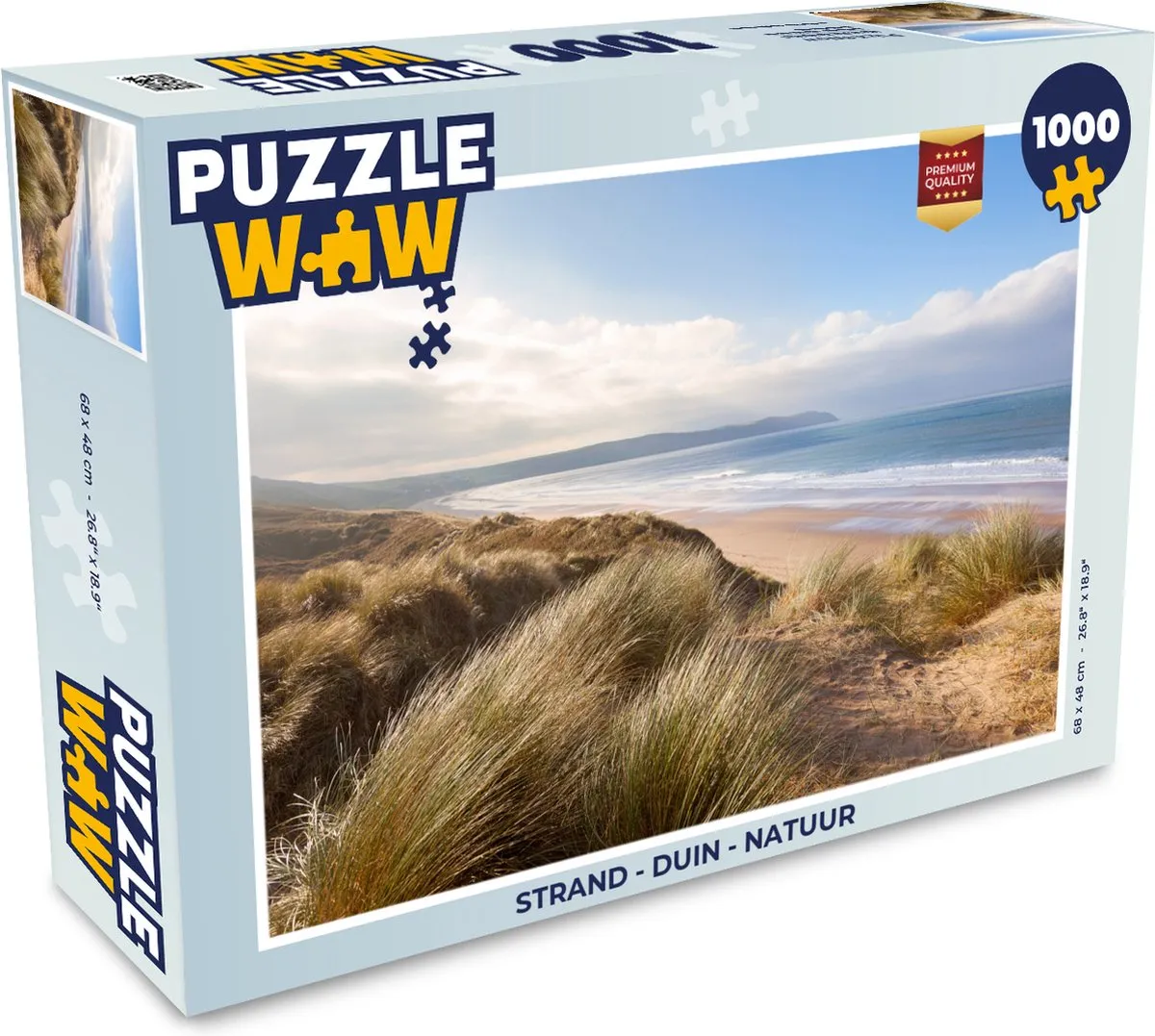 PuzzleWow Strand Duin Natuur Legpuzzel 1000 Stuks - Multicolor