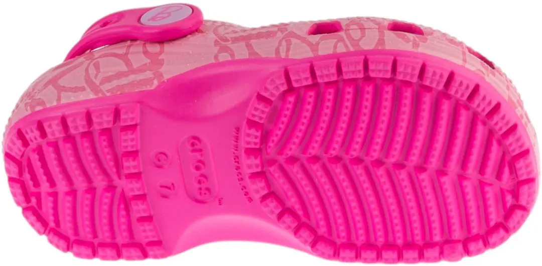 Crocs Classic Mattel Pink Barbie Clog T K, voor meisje, Roze, Slippers, maat: 25/26