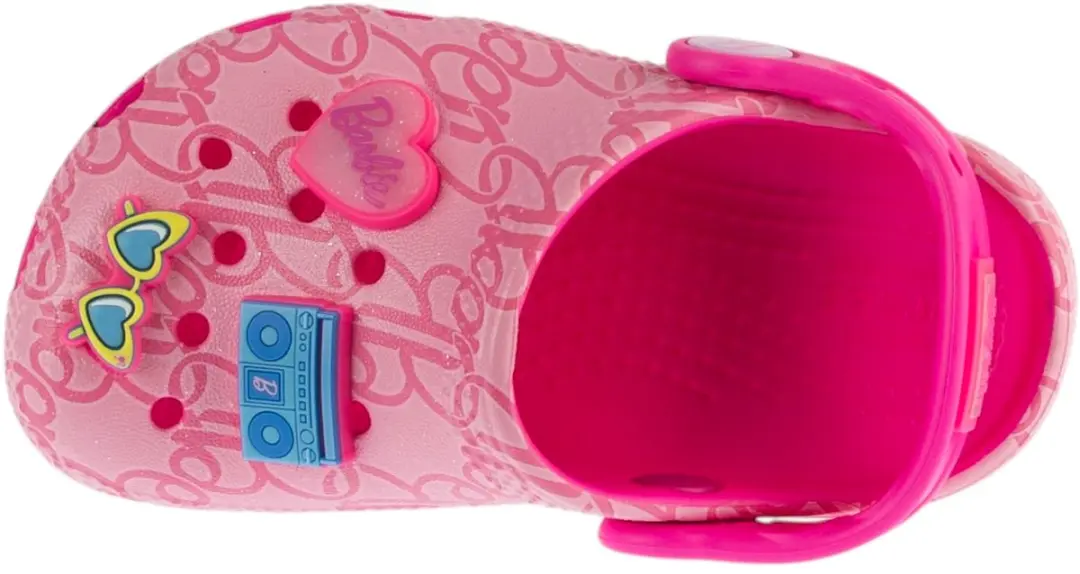 Crocs Classic Mattel Pink Barbie Clog T K, voor meisje, Roze, Slippers, maat: 25/26