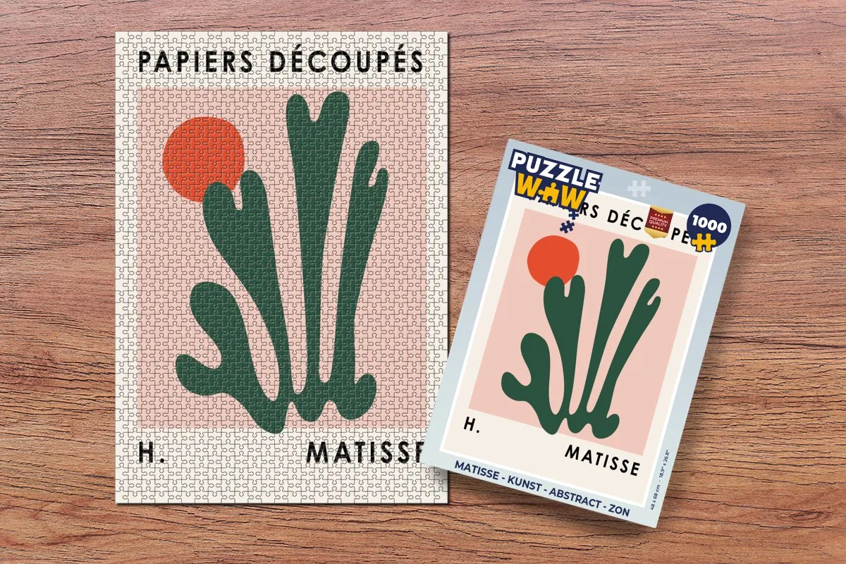 PuzzleWow Matisse Abstract Zon Legpuzzel 1000 Stuks - Multicolor