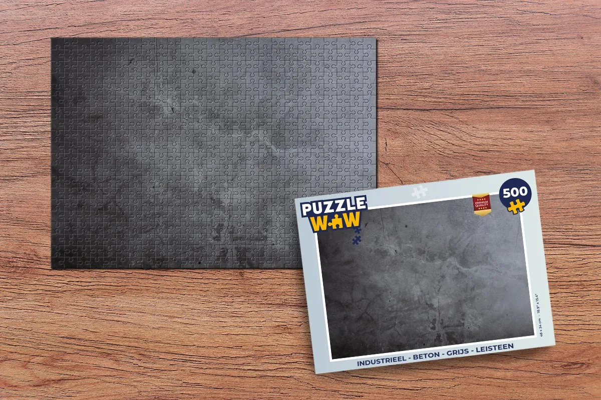 PuzzleWow Industrieel Betonprint Legpuzzel 500 Stuks - Multicolor