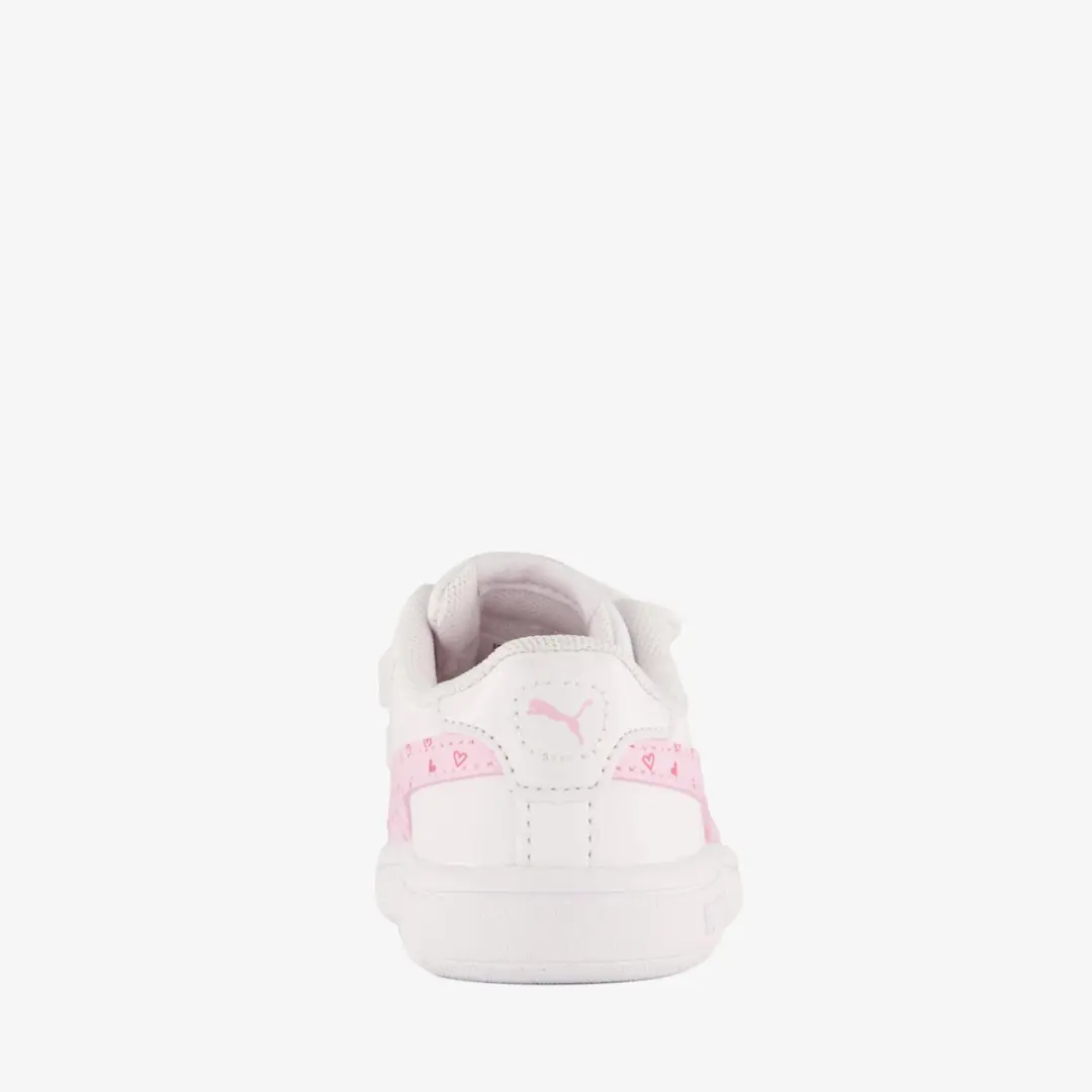 PUMA Smash 3.0 Hearty V INF Sneakers - Maat 26 - Wit Roze - afbeelding 5 van 6