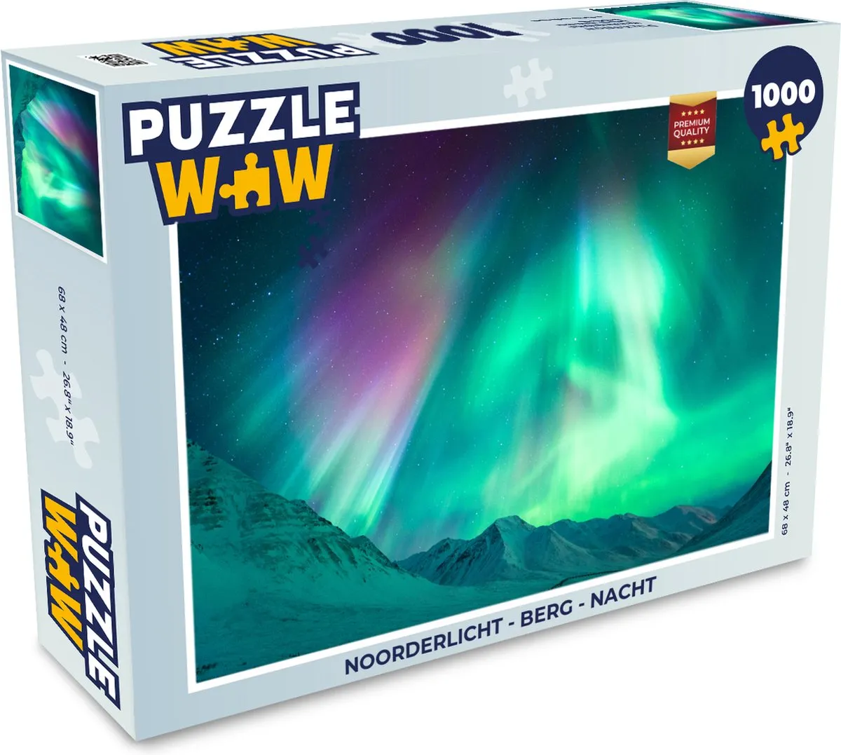 PuzzleWow Noorderlicht Legpuzzel 1000 Stuks - Multicolor