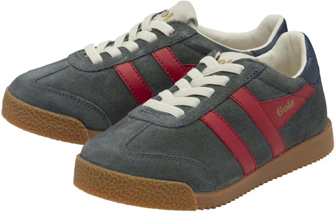 Gola Elan CKA538 Kindertrainers - 36 - Storm/Deep Red/Navy
