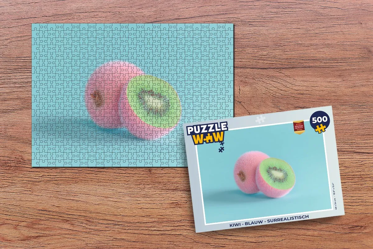 PuzzleWow Legpuzzel Kiwi 500 Stuks - Surrealistisch