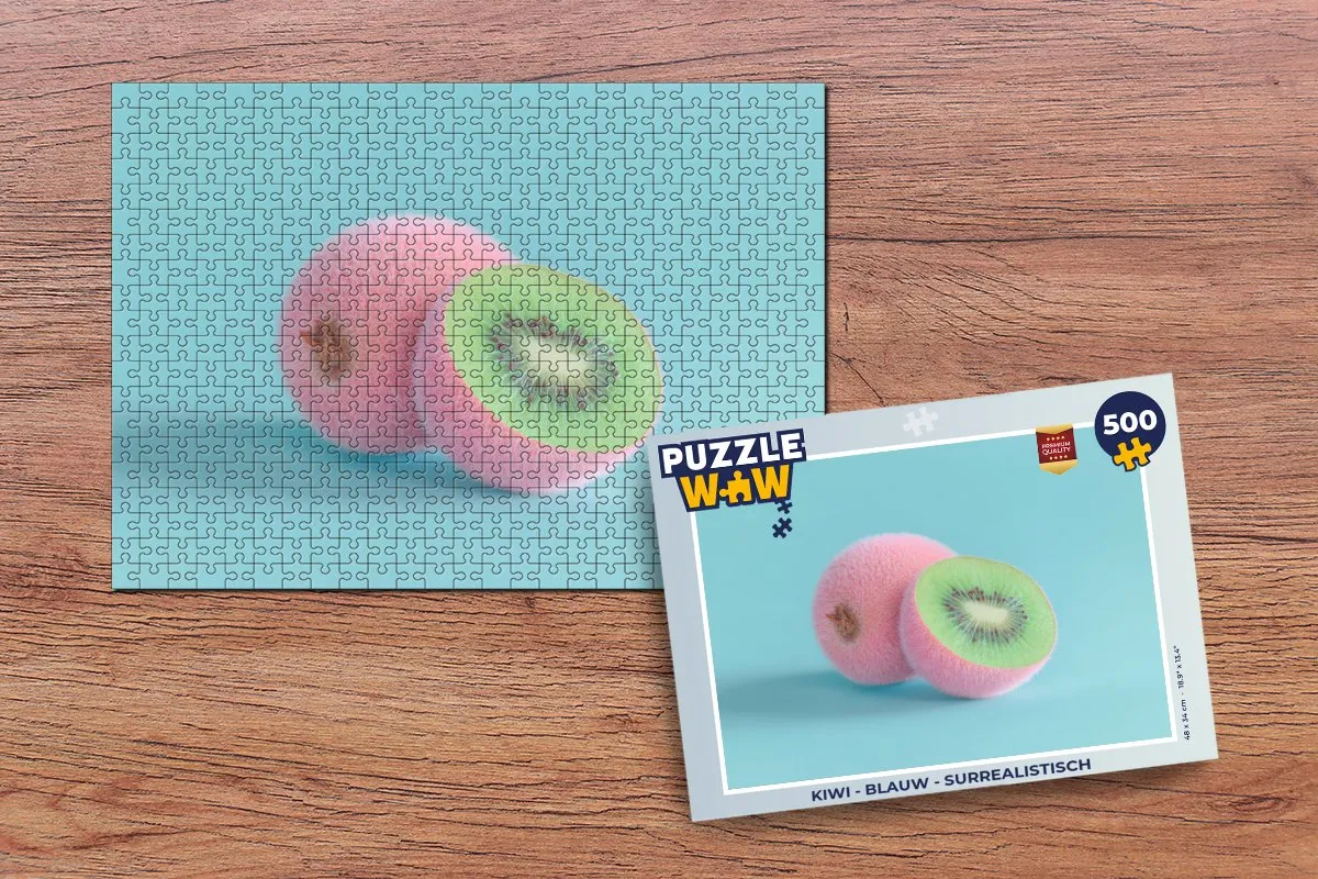 PuzzleWow Legpuzzel Kiwi 500 Stuks - Surrealistisch