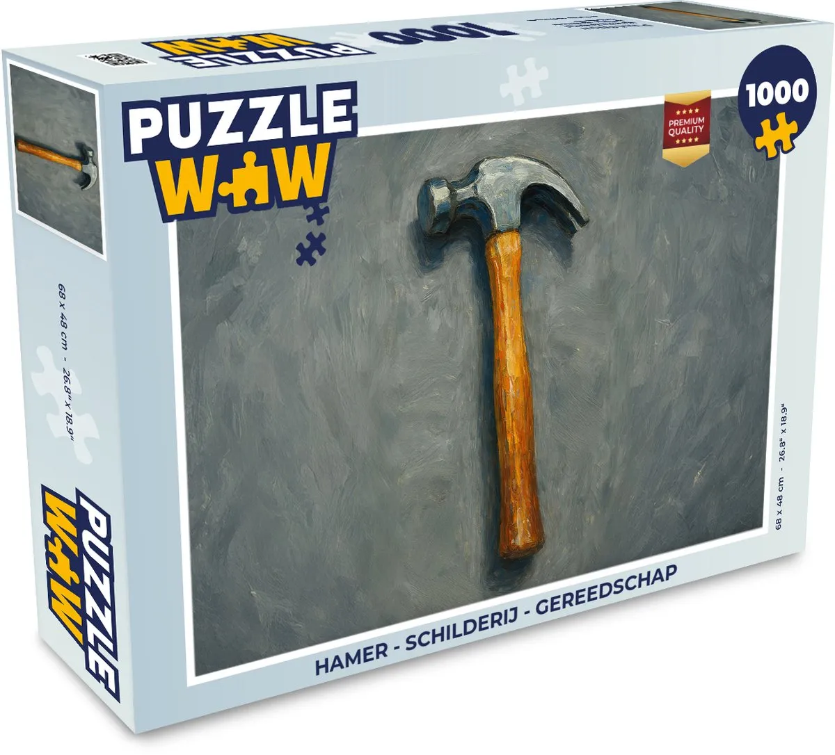 PuzzleWow Hamer Schilderij Legpuzzel 1000 Stuks - Multicolor