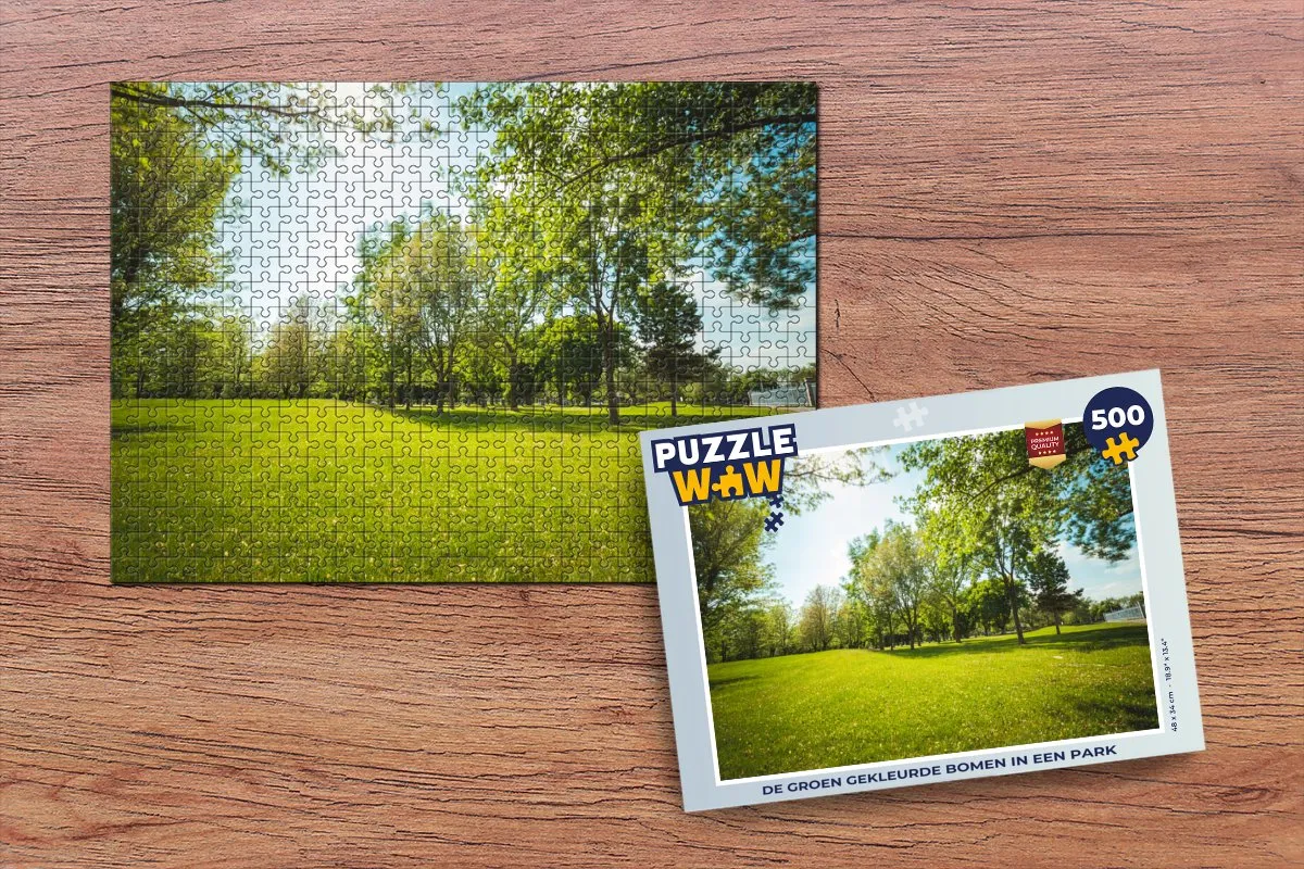 PuzzleWow Legpuzzel De Groene Bomen 500 Stuks - Multicolor