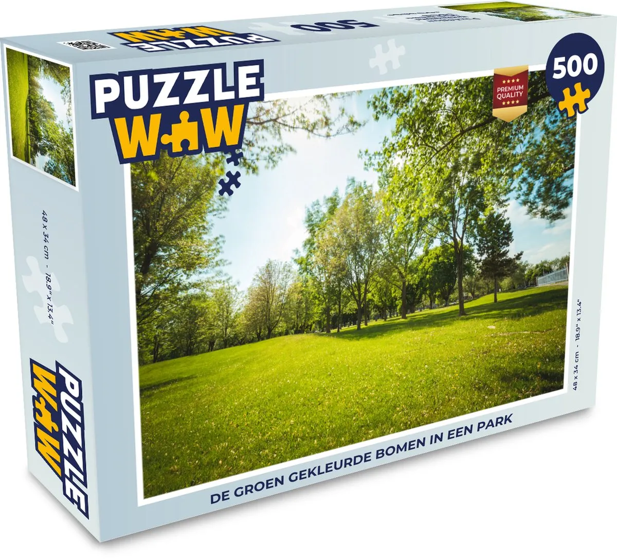 PuzzleWow Legpuzzel De Groene Bomen 500 Stuks - Multicolor