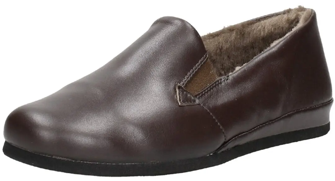 Rohde Heren Leren Pantoffels 6420 - Bruin - Maat 47 - afbeelding 3 van 6