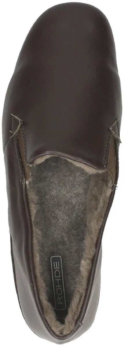 Rohde Heren Leren Pantoffels 6420 - Bruin - Maat 47 - afbeelding 4 van 6