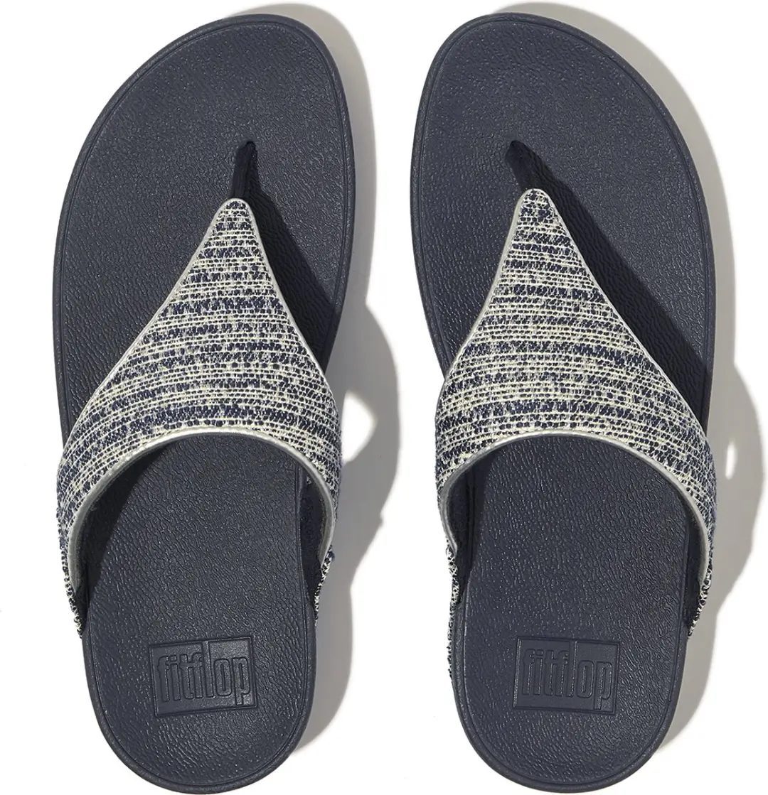 FitFlop Dames teenslippers Lulu Shimmerweave teenslippers met teenband GO1