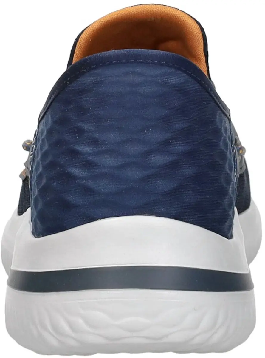 Skechers Delson 3.0 Roth Instappers - Heren - Blauw - Maat 47 - afbeelding 6 van 6