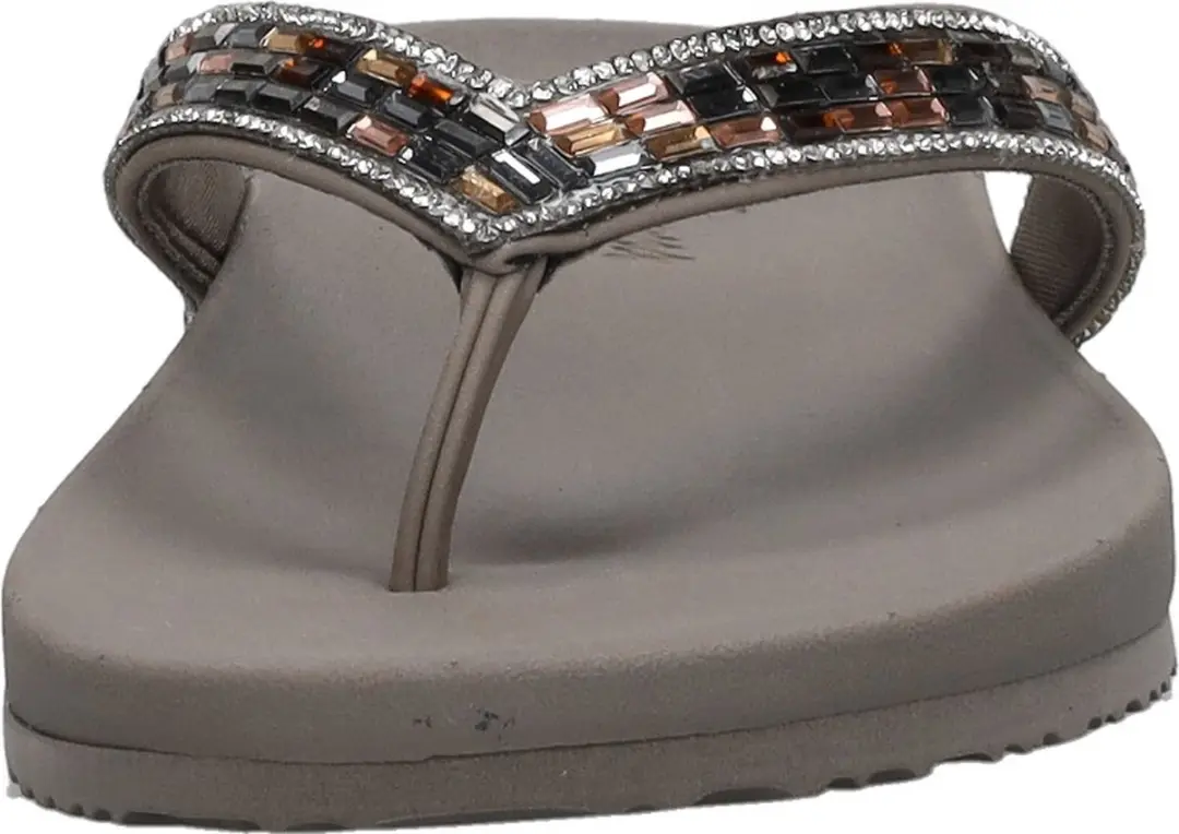 Skechers Arch Fit Meditation -Glam Gal - Dames Slippers - Taupe - afbeelding 6 van 6