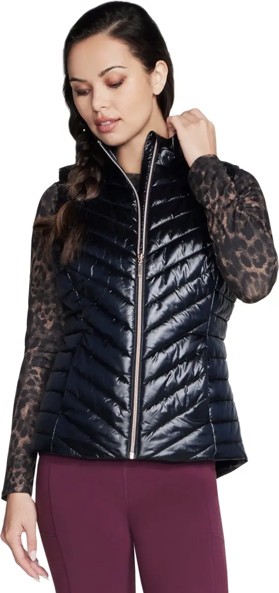 Skechers GO Shield Shine Vest - Vrouwen - Zwart - XL - afbeelding 4 van 4