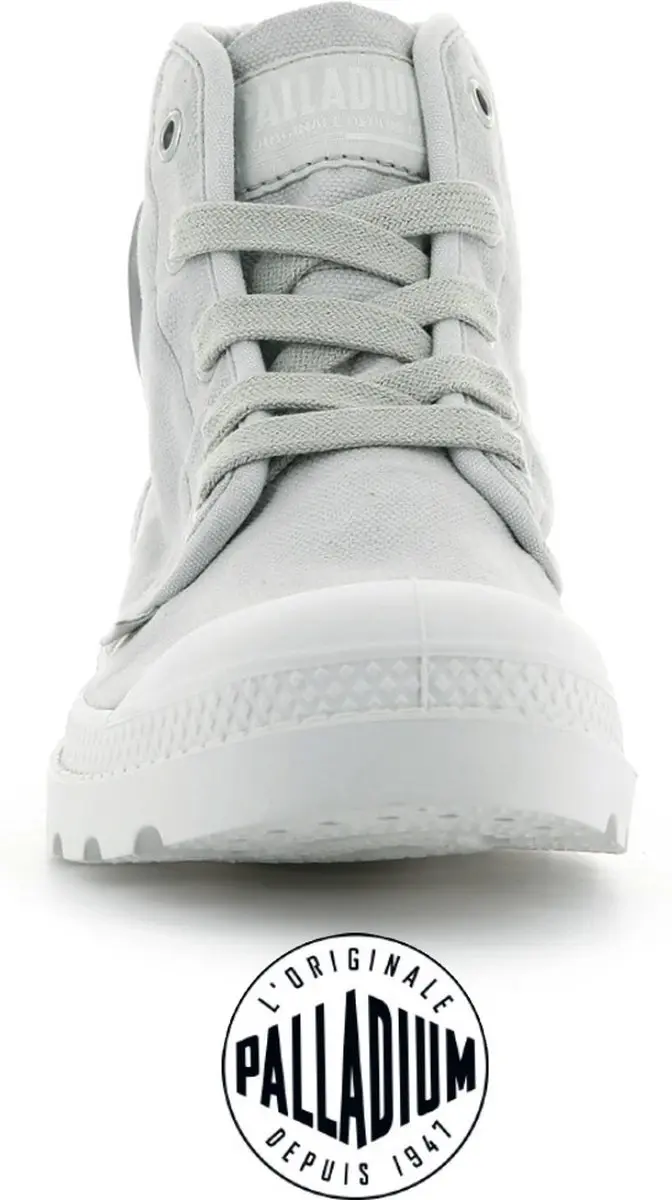 Palladium - Womens Pampa Hi - Canvas - 92352-071-Gray Flannel -EU 36