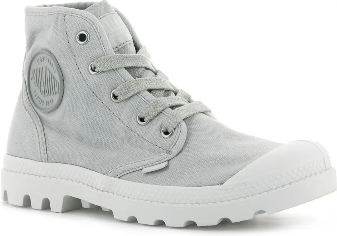 Palladium - Womens Pampa Hi - Canvas - 92352-071-Gray Flannel -EU 36