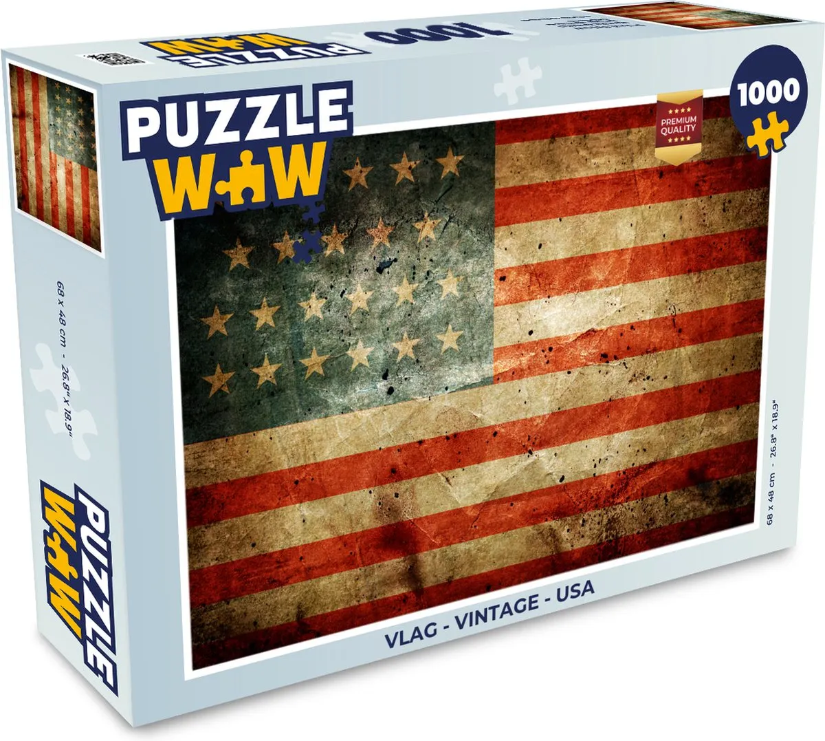PuzzleWow Vlag USA Legpuzzel 1000 Stuks