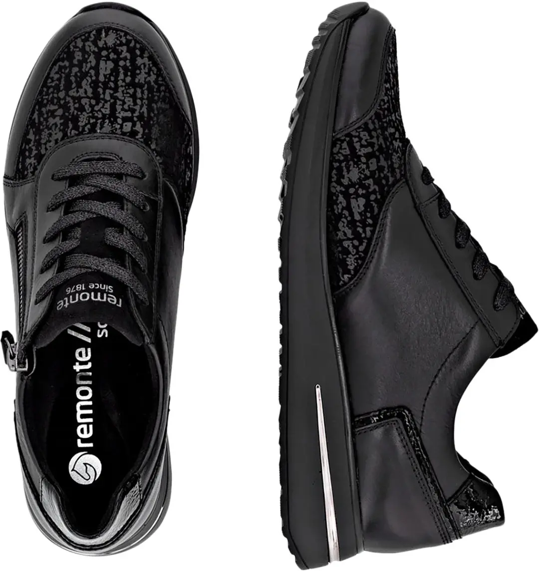 Minato-sneakers met veters en rits