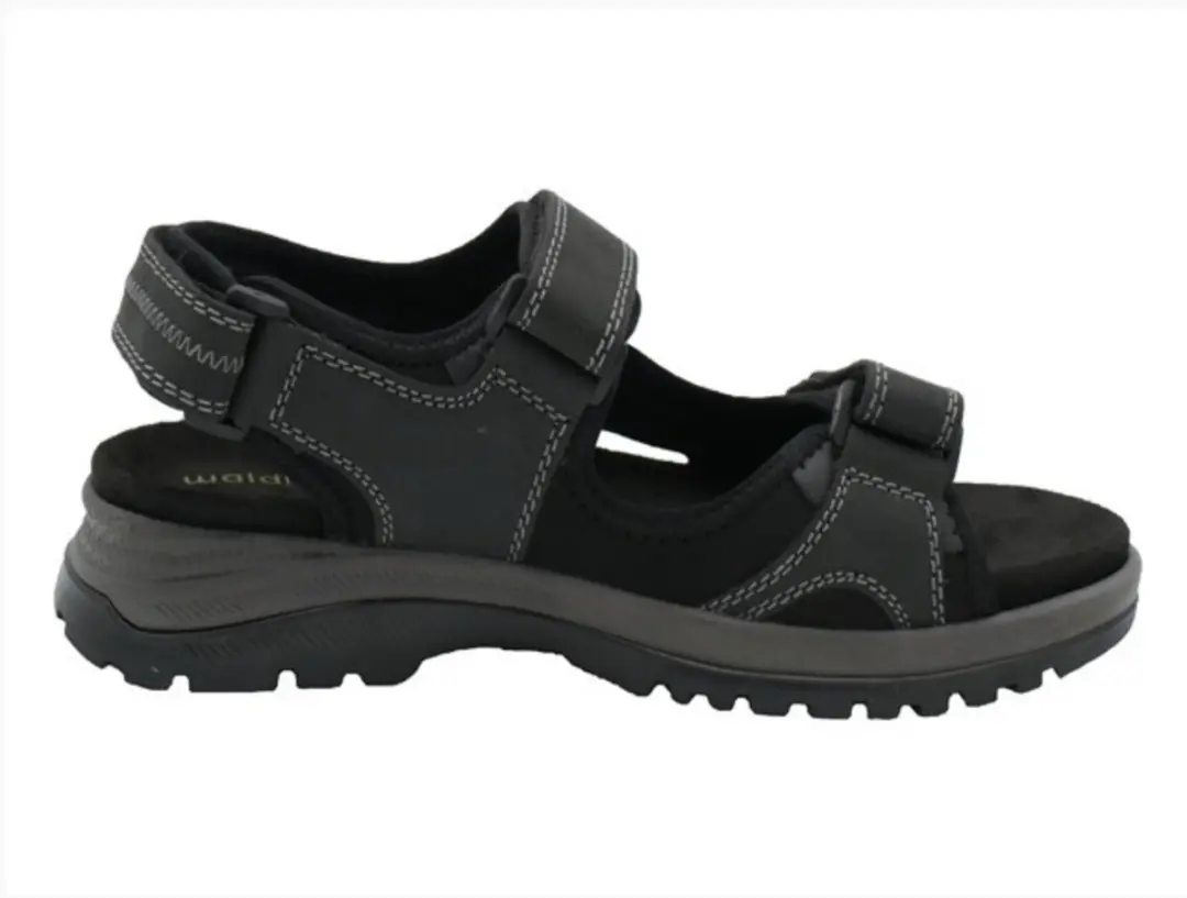 Heren Sandalen Waldlaufer H-taro 746004-102-194 Zwart